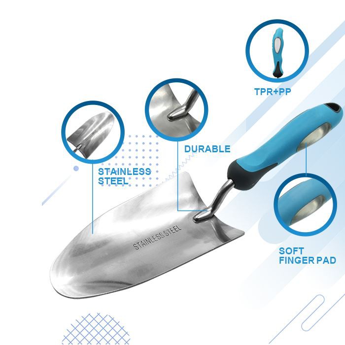 gardening stainless steel hand trowel specification