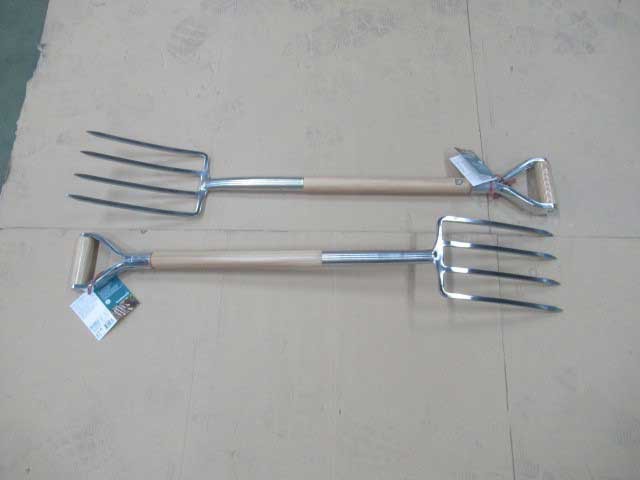 stainless steel digging fork